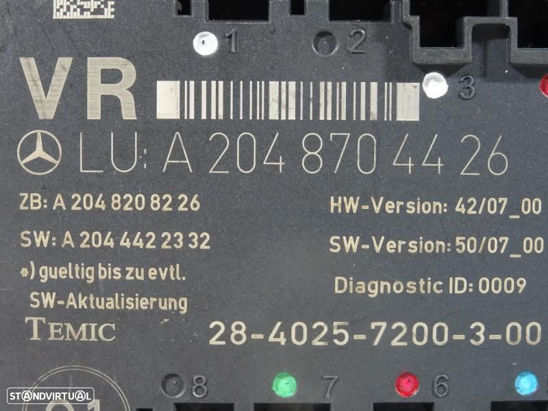 Módulo Eletrónico Mercedes-Benz C-Class (W204)  A2048704426 / A 204 87 - 2