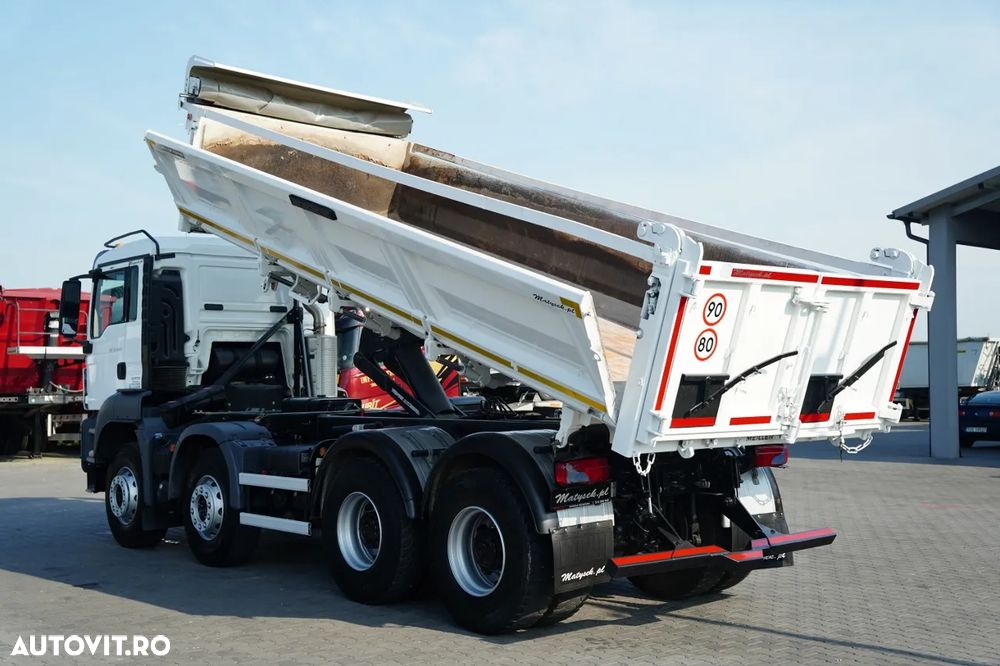 MAN TGS 35.420 / 8X4 / BASCULATOR 2 LATURĂ / MEILLER KIPPER / HYDROBRA / AUTOMAT / EURO 6 - 4