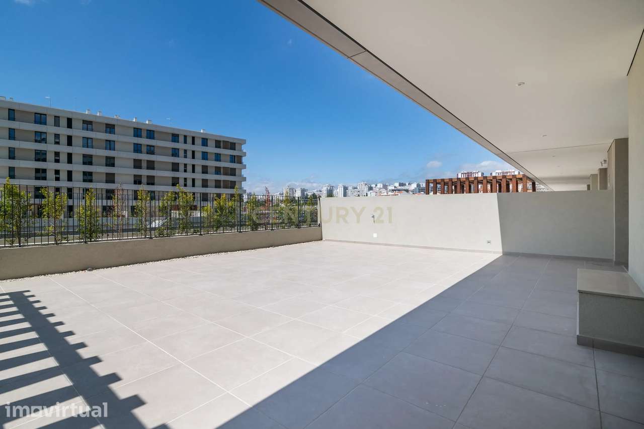 T2 Novo a Estrear com Terraço de 78m² e Vista Rio | Vila Rio | Póvoa d - Grande imagem: 4/60