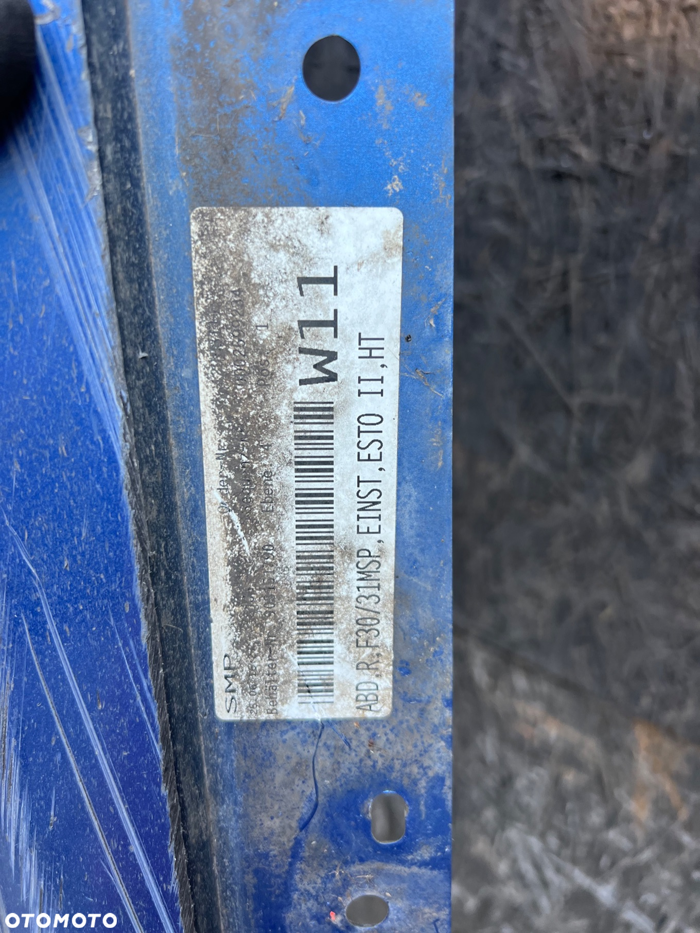 BMW 3 F30 F31 MSP   LISTWA PROGOWA NAKŁADKA PRAWA B45 ESTORIL BLUE 8054272 - 7