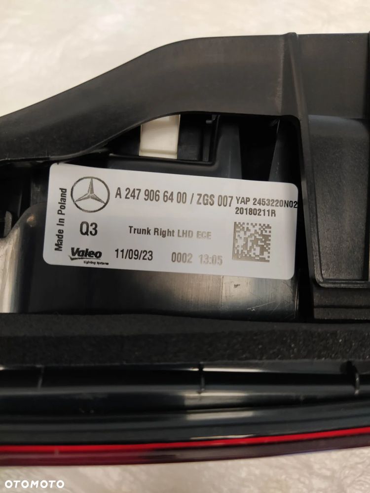 MERCEDES B KLASA W247 247 LAMPA TYŁ TYLNA PRAWA - 10