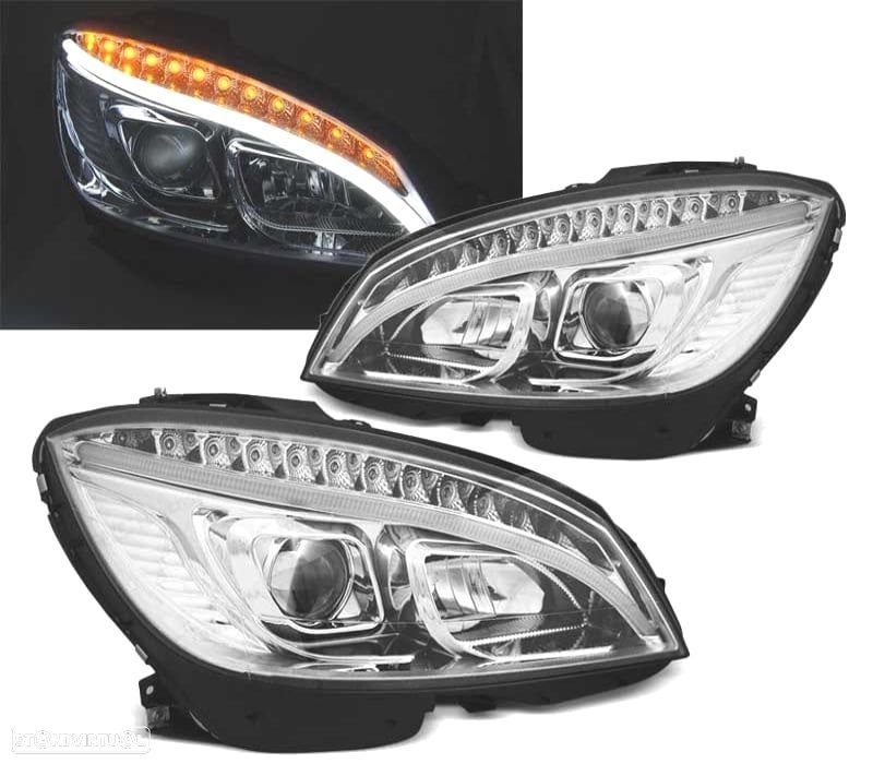 FAROIS LED TUBE LIGHT DINAMICO PARA MERCEDES W204 07-10 CROMADO - 1