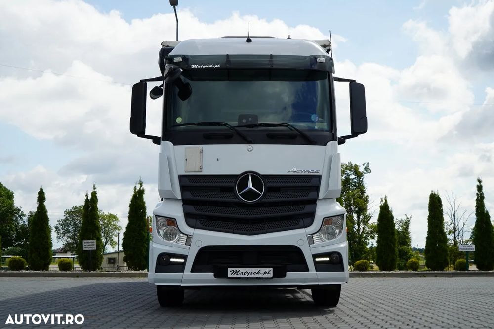 Mercedes-Benz ACTROS 2545 / CORTINĂ  8,8 m / DHOLLANDIA LIFT - 2.000 KG / PODEA REZISTENTĂ / PUNȚ DE DIRECȚIE / EURO 6 - 3