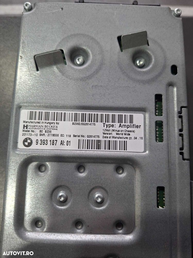 Amplificator auto Harman Kardon BMW Seria 7 G11 9393187 - 1