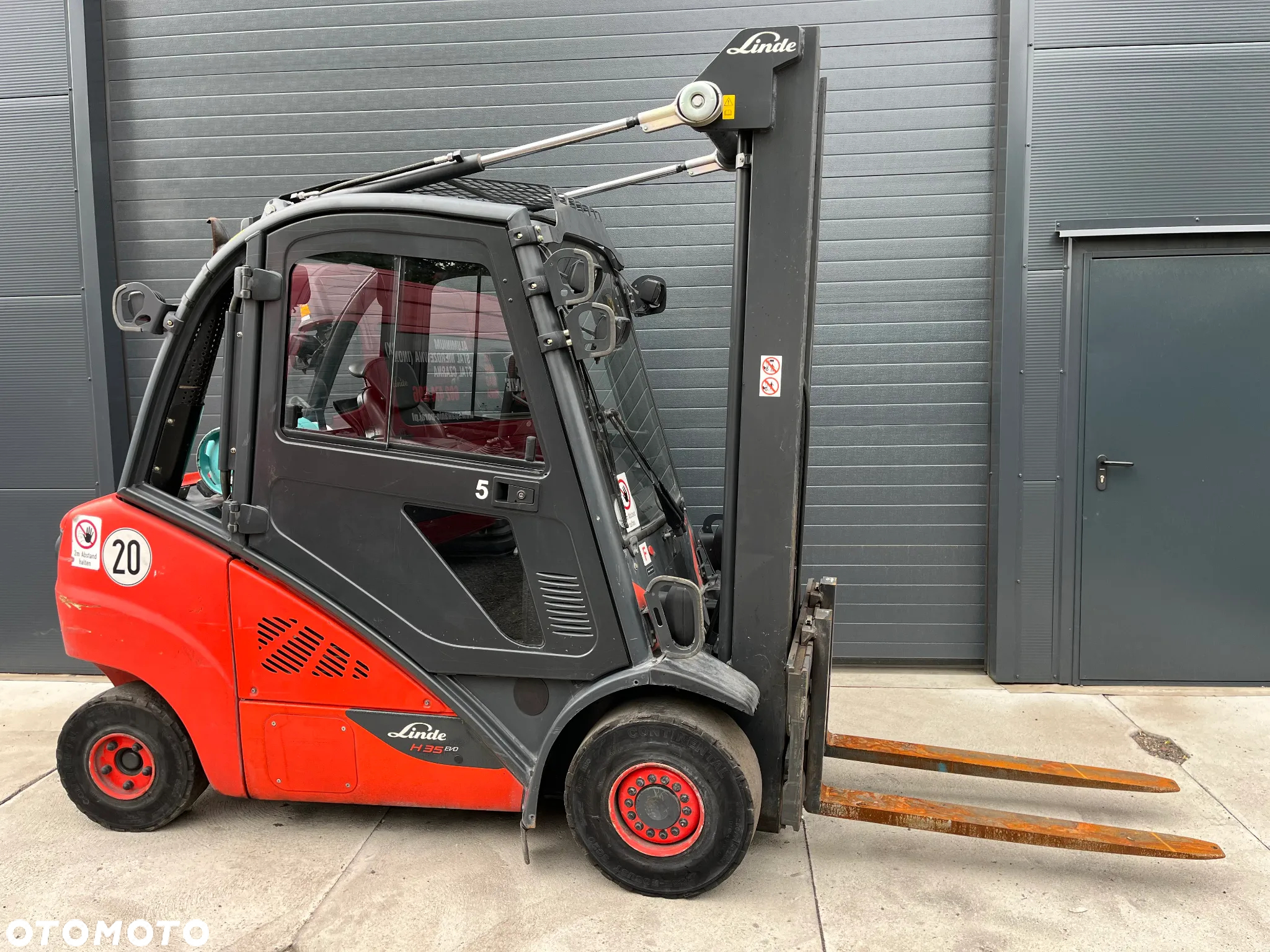 Linde H35-T Gaz LPG TRIPLEX kabina przesuw boczny  oświetlenie drogowe - 5