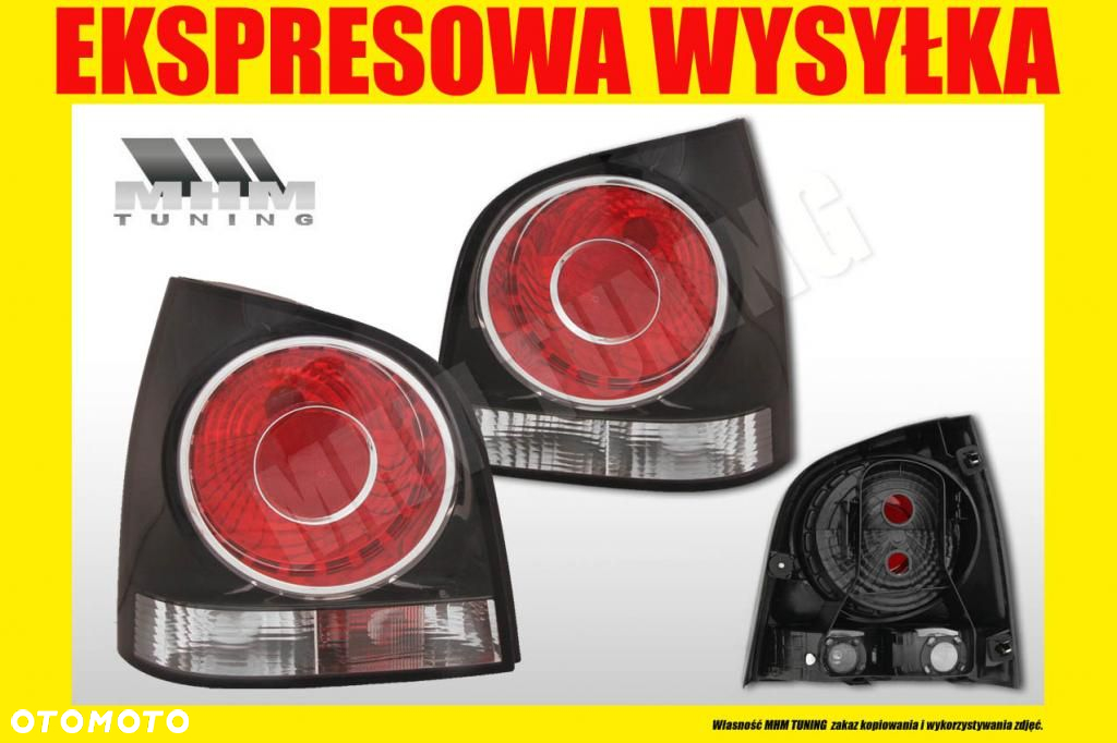 LAMPA TYL KPL VW POLO 9N3 6Q0 LIFT BLACK GTI TYC - 2
