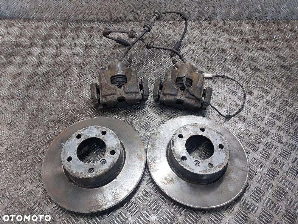 TARCZE HAMULCOWE PRZÓD + KLOCKI + ZACISKI BMW E91 318i ATE - 1