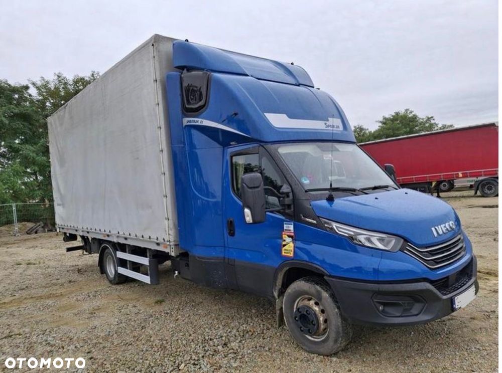Iveco Daily 2023r Hi-Matic‼️70C18H‼️Winda Dhollandia 1000KG // Plandeka 15 Palet 2x Firanka + Dach zsuwany ‼️Wysokość rampowa Full LED Tempomat Aktywny ACC Salon Polska DMC7200KG Faktura Vat 23% - 2