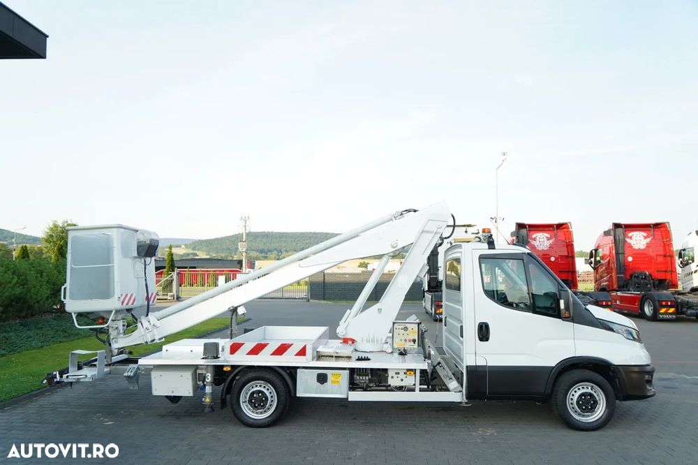 Iveco DAILY 35-140 / Platformă autotractivă / MULTITEL 160 ALUMINIU / 4 STABILIZATOARE / MANUALĂ / 2017 - 15