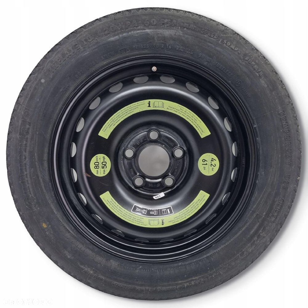 KOŁO DOJAZDOWE Mercedes CLK W209 dojazdówka 125/90 R16 5x112 2094000402 - 1