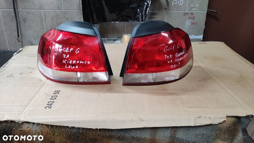 Lampy tylne VW Golf VI hatchback komplet