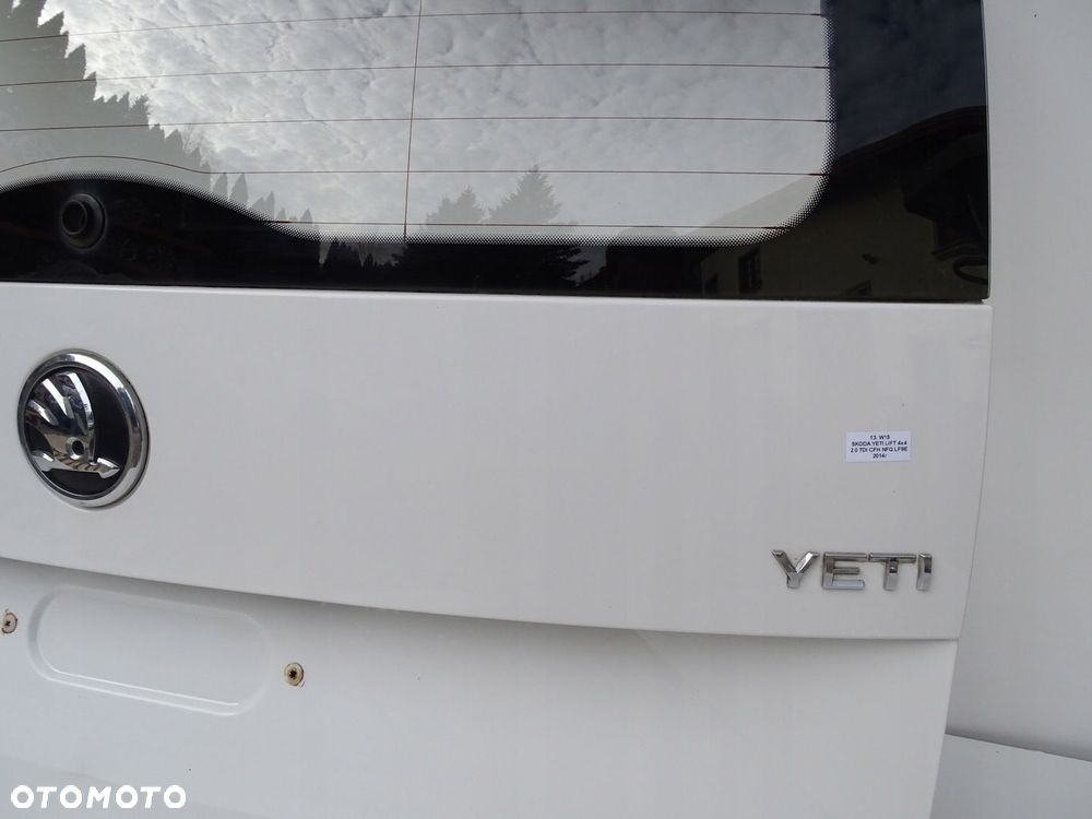 KLAPA TYŁ TYLNA BAGAŻNIKA Z SZYBĄ LF9E SKODA YETI I LIFT 5L0 12-17r - 10