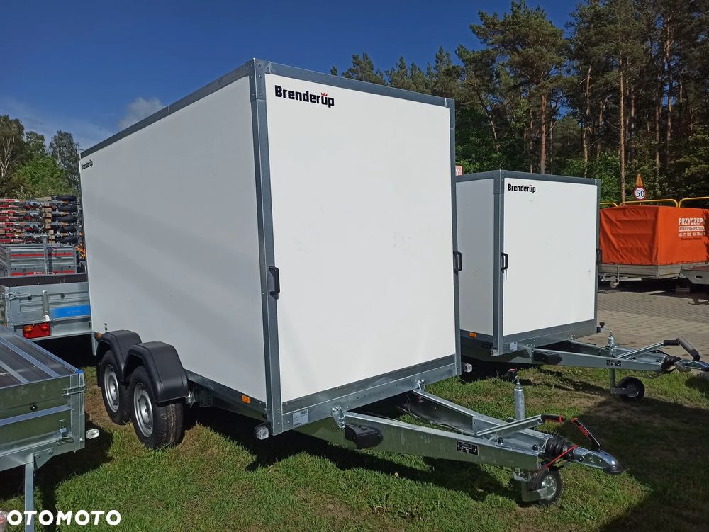 Brenderup Przyczepa CARGO CD350 TBR furgon z RAMPĄ 350x155x185cm z hamulcem 2500kg - 1