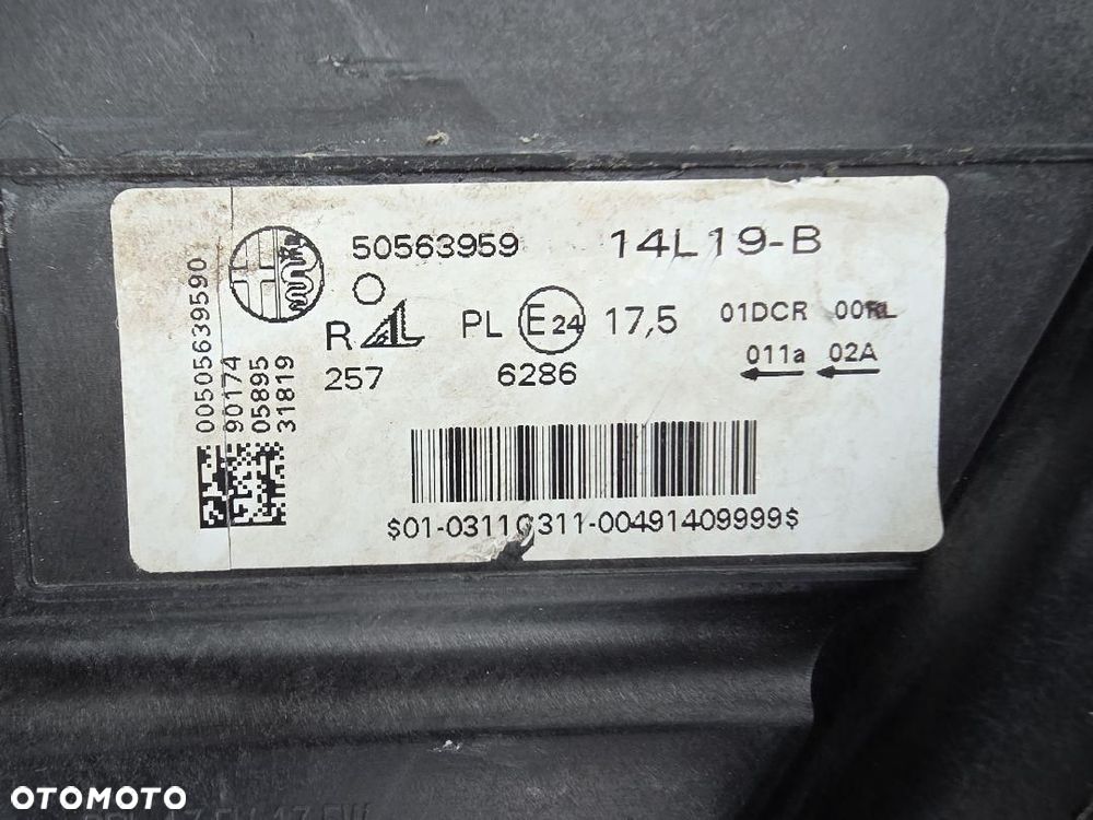ALFA ROMEO STELVIO Lampa prawa Kompletna Bi-Xenon Dynamic Led 50563959 - 10