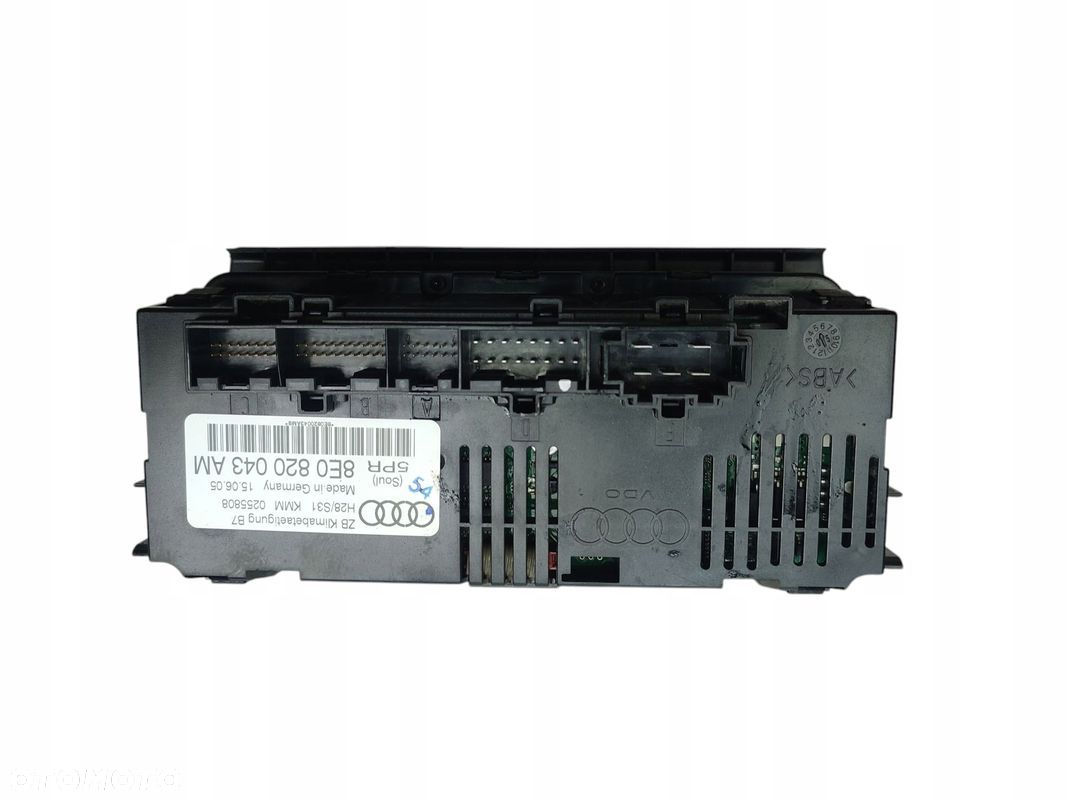PANEL KLIMATYZACJI AUDI A4 B7 (2004-2008) 8E0820043AM - 3