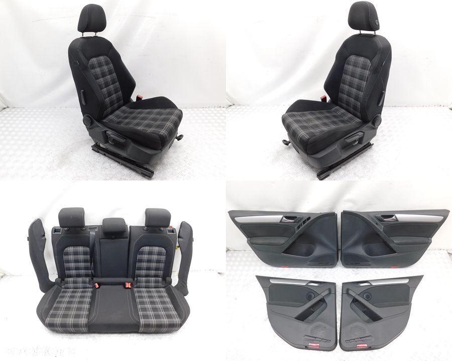 FOTELE komplet KANAPA BOCZKI - VW GOLF VI GTI 5d - 1