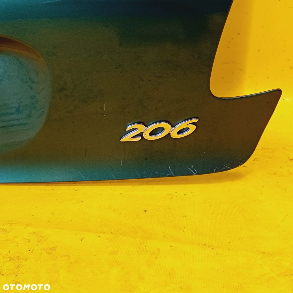 KLAPA TYLNA SZYBA BAGAŻNIKA PEUGEOT 206 3 DRZWI HB LAK: KRU NR120 - 8