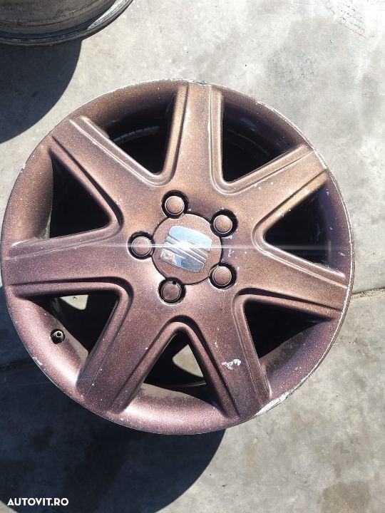 Set jante aliaj r16 seat toledo 2 altea xl 5p 5x112 et 53 5p0601025e 6.5j x16 et50 - 2