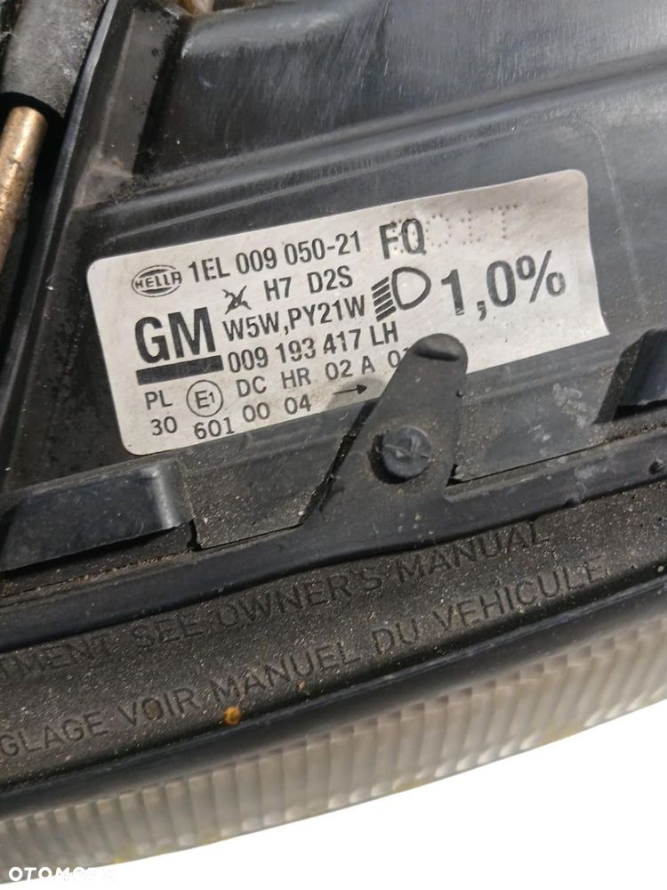 LAMPA LEWA PRZEDNIA PRZÓD XENON OPEL OMEGA B LIFT 1EL009050-21 - 3