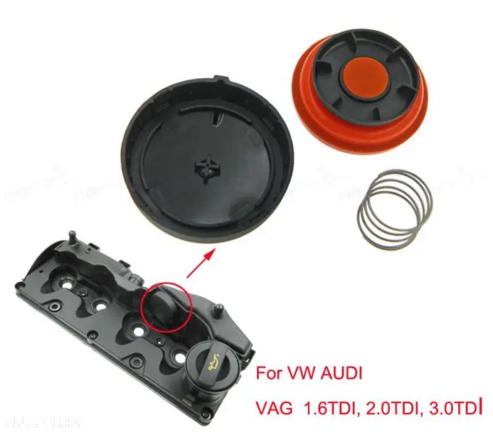 Supapa Valva Pcv Membrana Capac Tacheti Culbutori Vw Audi 1.6 2.0 3.0 - 1