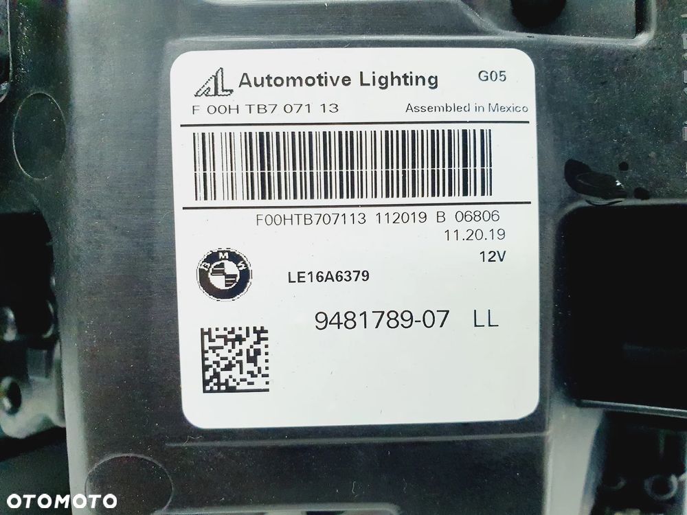 BMW X5 G05 LAMPA LEWA PRZÓD LASER 9481789 - 11