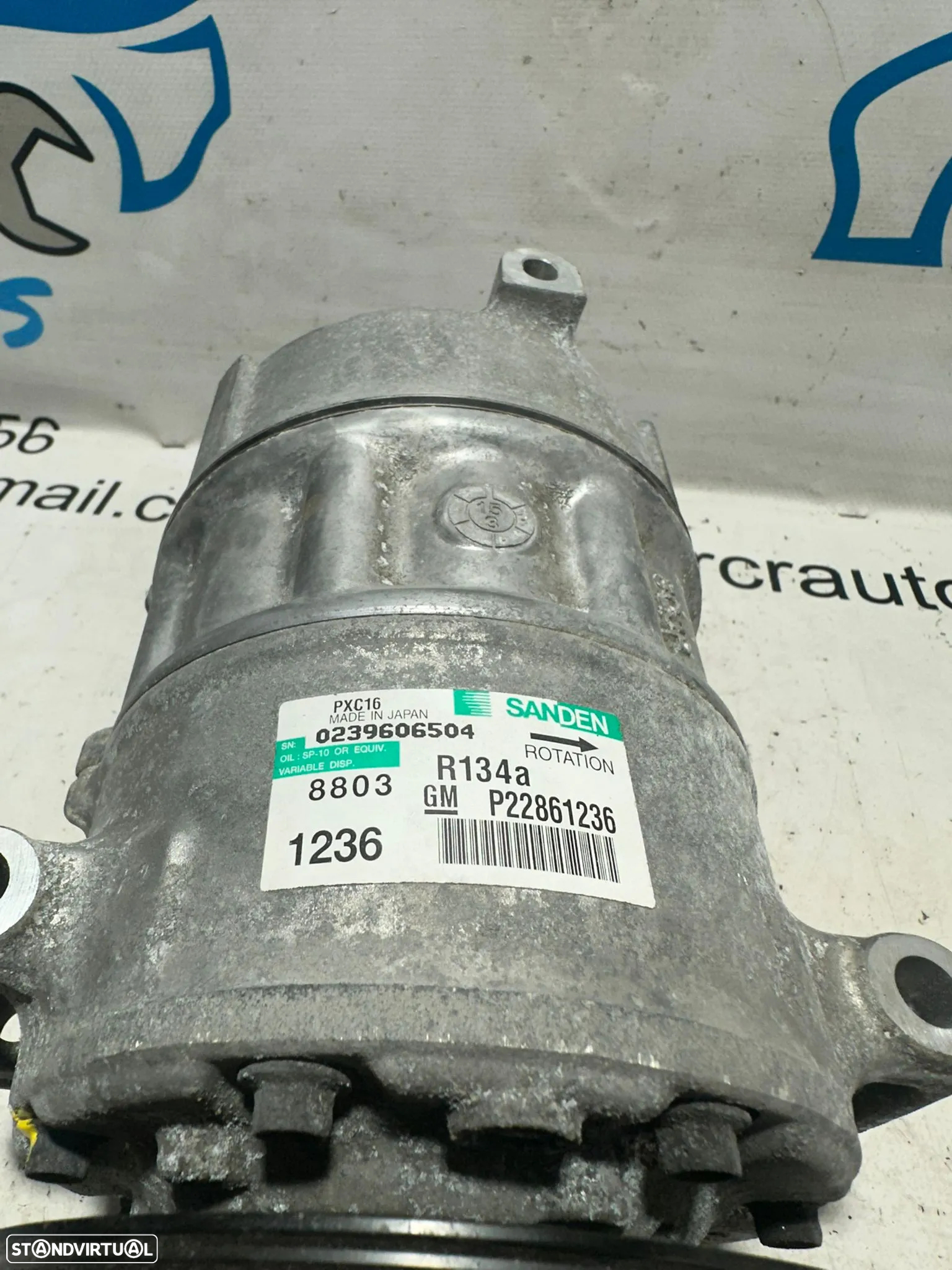 .Compressor AC Ar Condicionado GM Opel Insignia A 2.0 CDTi A20DTE SANDEN - 7