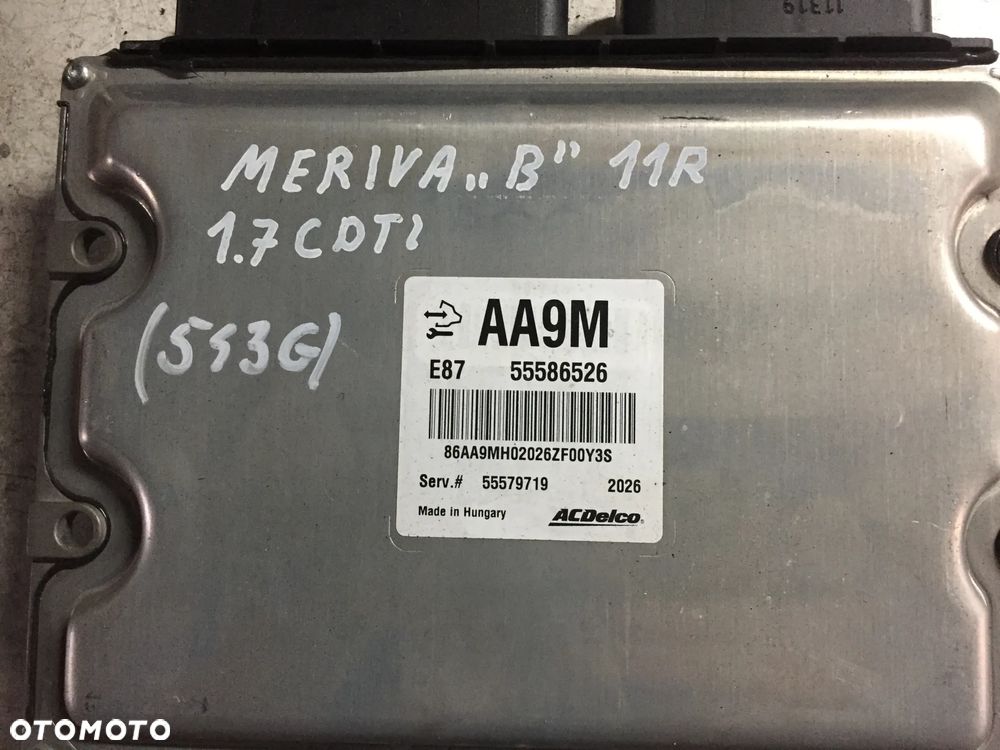 OPEL MERIVA B 11R 1.7 CDTI KOMPUTER 55586526 - 3