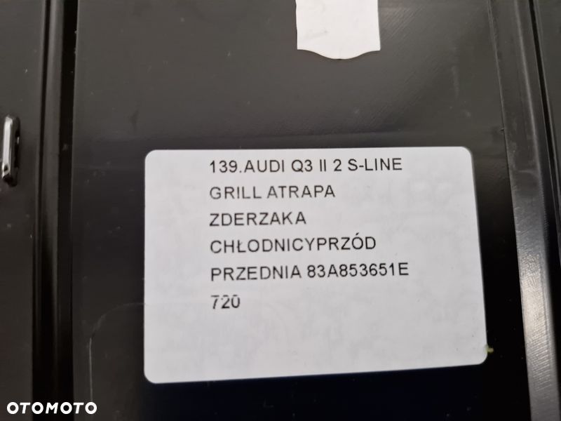 AUDI Q3 2 II S-LINE GRILL ATRAPA ZDERZAKA CHŁODNICY PRZÓD PRZEDNIA 83A853651E - 10