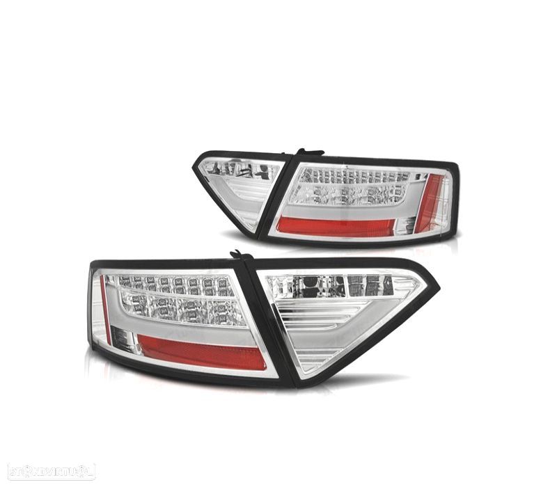 FAROLINS TRASEIROS LIGHT BAR AUDI A5 07-11 CROMADO - 1