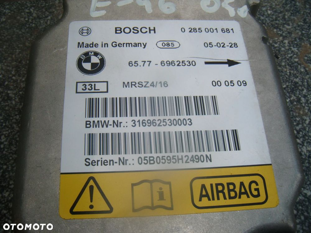 bmw e-46 05r sensor airbag 6962530 - 2