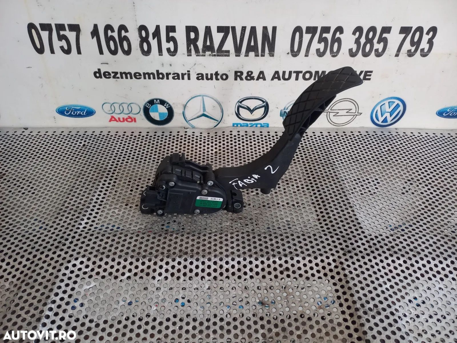 Pedala Acceleratie Skoda Fabia 2 ll 1.2 Benzina An 2007-2008-2009-2010-2011-2012-2013-2014 Volan St - 1