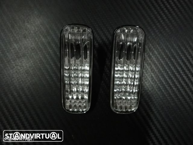Piscas / faróis / farolins laterais+ lâmpadas cromadas para Honda civic 96-01, HRV, prelude fundo cristal - 4