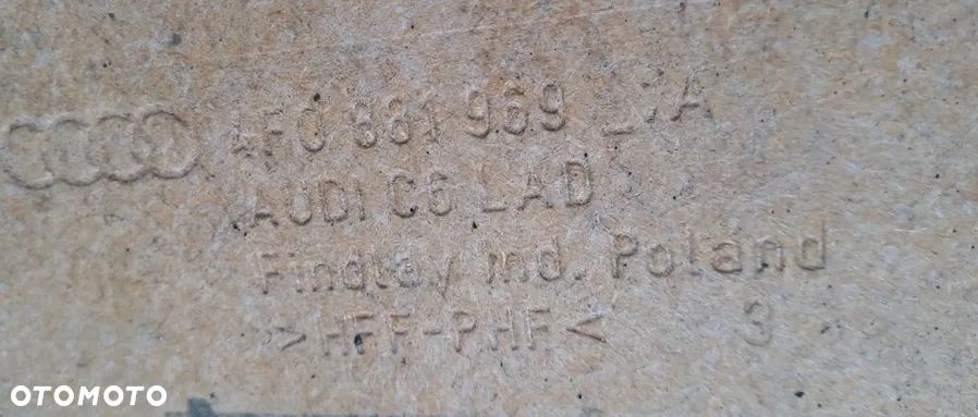 AUDI A6 C6  - OSŁONA TYLNA FOTELA 4F0881969A - 3