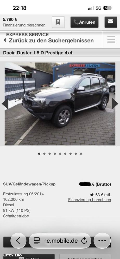 Dacia Duster dCi 110 FAP 4x4 Prestige - 9