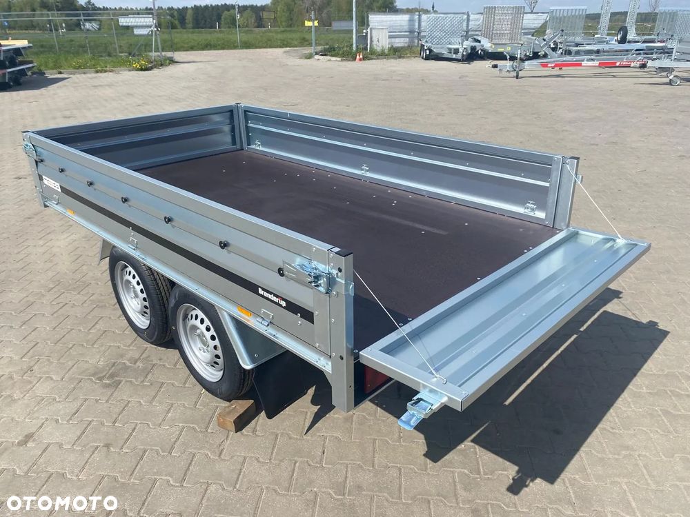 Brenderup Dostawa przyczepa platforma 2-osiowa 250x142x35cm DMC750kg koła pod spodem - 12
