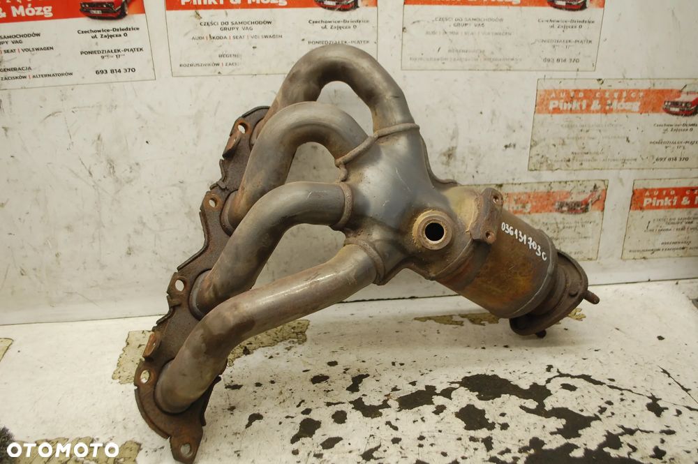 KOLEKTOR WYDECHOWY KATALIZATOR 036131703C 1.4 16V SEAT IBIZA III LIFT VW POLO IV SKODA AUDI - 1