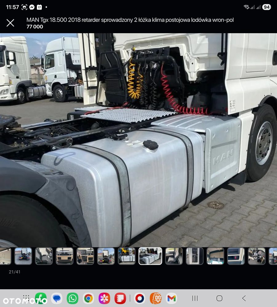 MAN Tgx 18.500 mały przebieg 2017 retarder sprowadzony 2 łóżka serwis lodówka wron-pol - 21