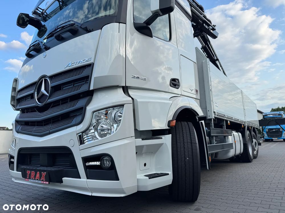 Schwarzmuller Przyczepa burtowa budowlanka 2017 r + Mercedes Actros 26.48 z HDS 2017 r - 26