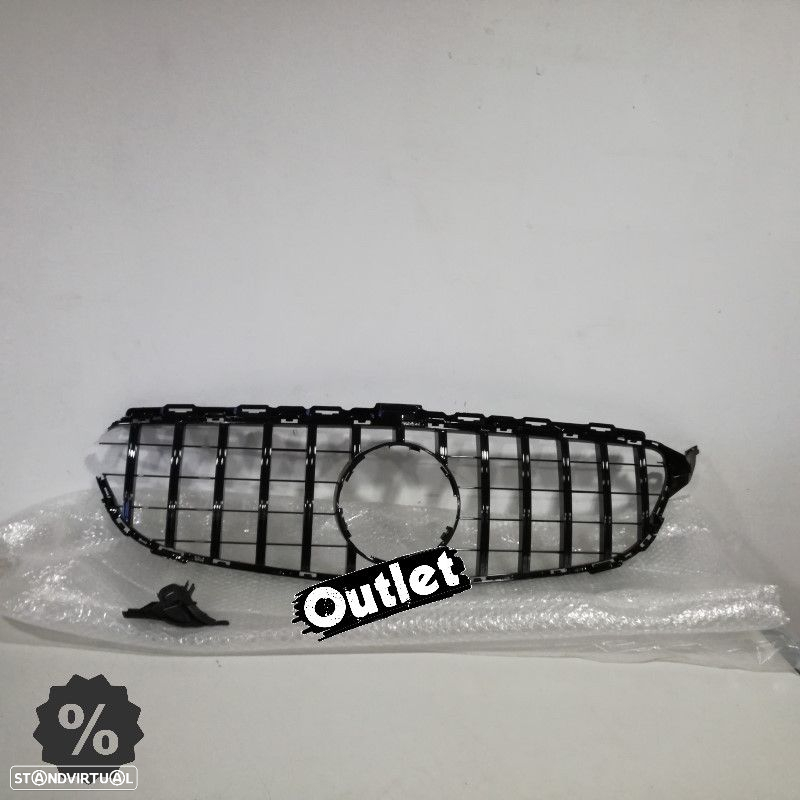 C010806C1 GRELHA PARA MERCEDES W205 14-18 AMG GT PRETO BRILHO - 3
