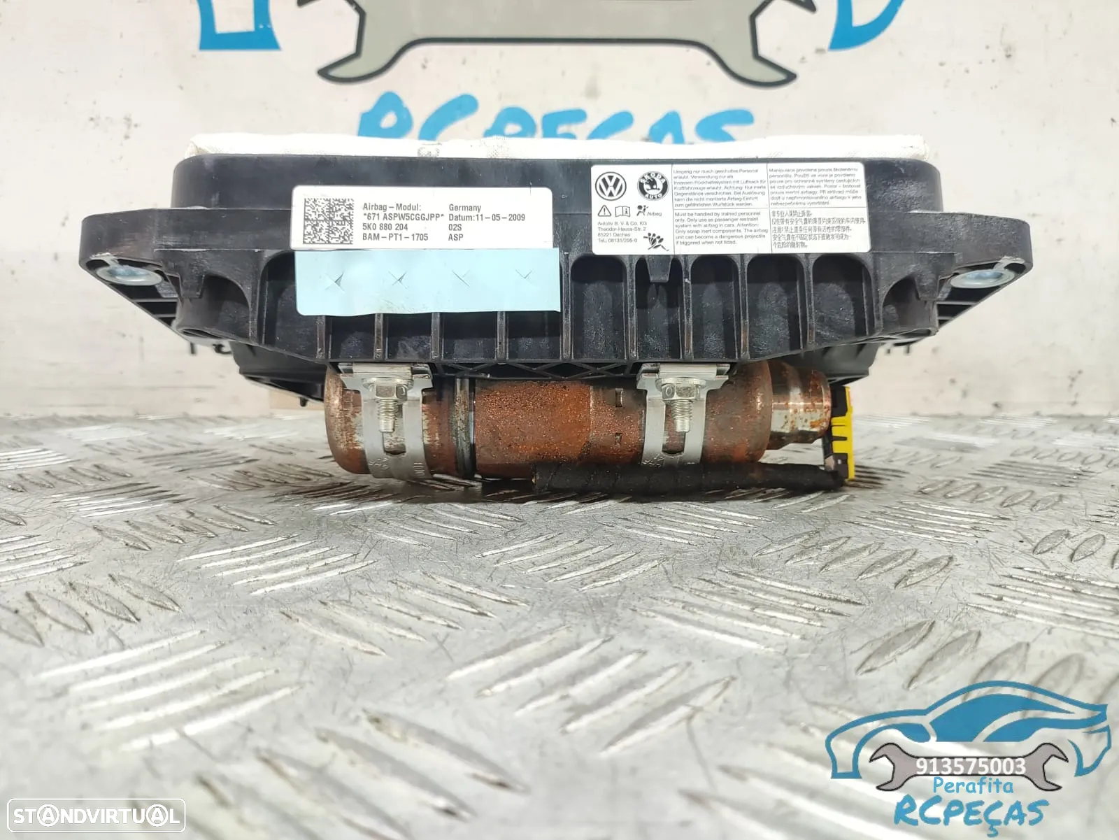 Airbag Passageiro / Tablier Volkswagen VW Eos | Golf | Tiguan | Scirocco - 5K0880204 - 9