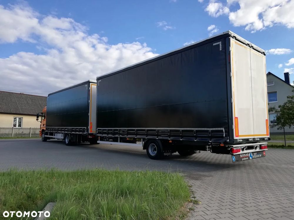 Konar JG3 19 Palet Przyczepa Jednoosiowa Tandem Przejazdowa Dach Suwany - 6