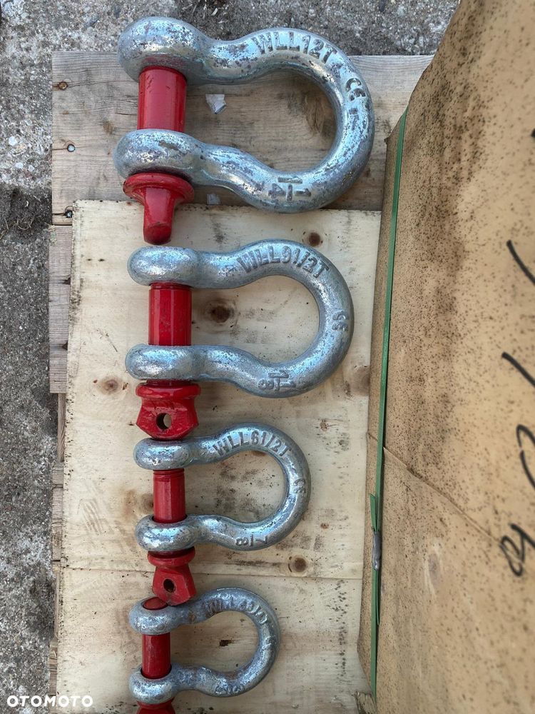 Inny NOWE szekle łukowe WLL 6.5T / 9.5T / 12T – szakle z trzpieniemNOWE szekle łukowe WLL 6.5T / 9.5T / 12T – szakle z trzpieniem - 2