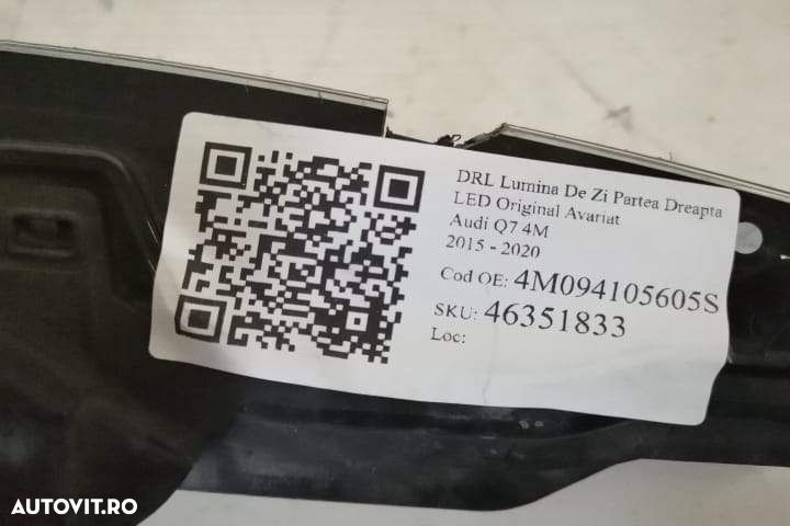 DRL Lumina De Zi Partea Dreapta LED Original Avariat Audi  Q7  4M [201 - 6