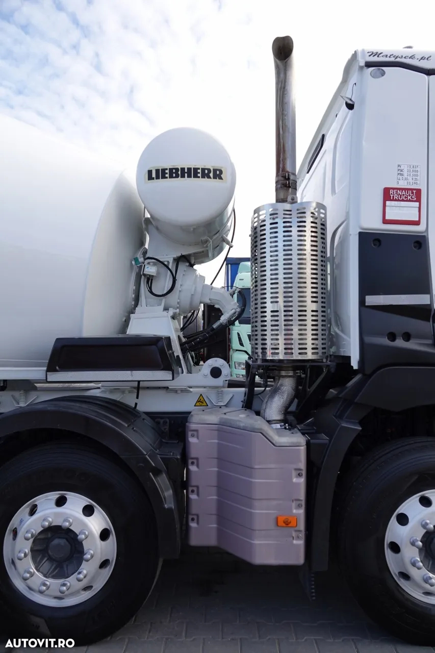 Renault C 430 / 8X4 / BETONER / BETON CONVERTER 9 M3 /  LIEBHERR / EURO 6 / JANTE ALIE /  2018 - 14
