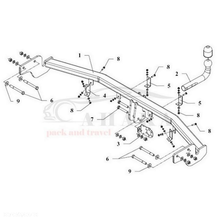 Hak Holowniczy Odkręcany Do Hyundai Santa Fe 2006-2012 - 3
