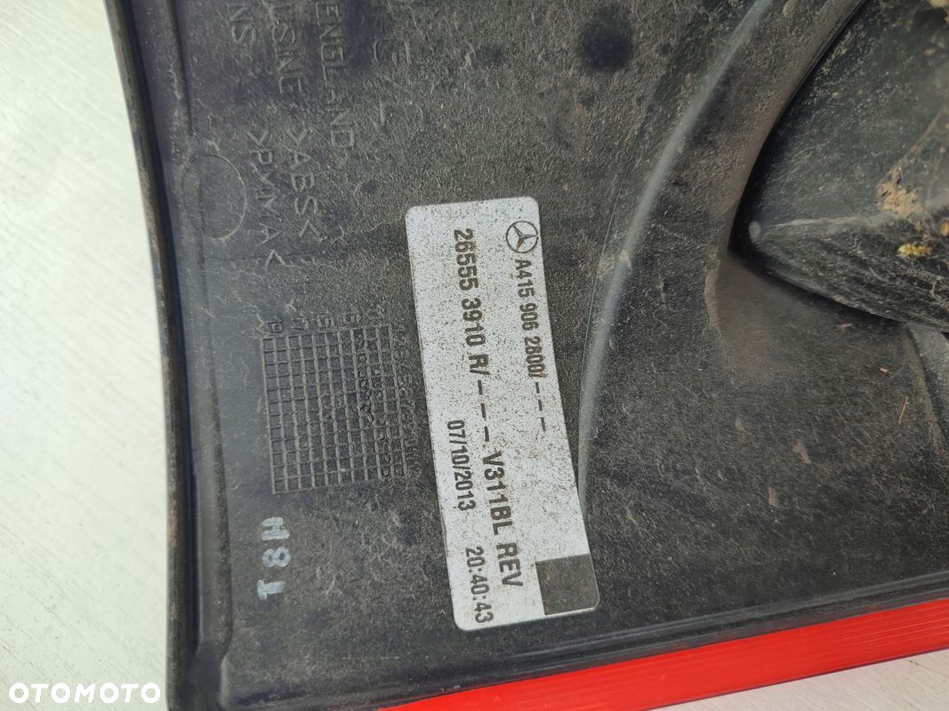 Lampa lewy tył MERCEDES CITAN W415 ORYGINAŁ EUROPA A4159062800 - 8