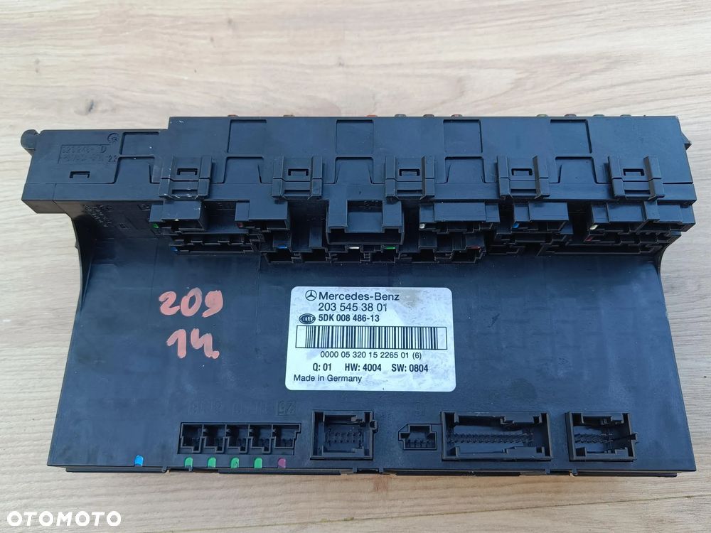 MERCEDES W203 W209 CLK MODUŁ SAM BSI TYLNY 2035453801 - 1