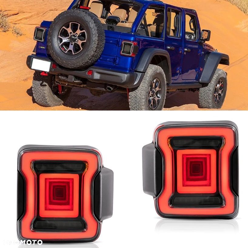Lampy tyl kpl Vland Led Dynamic Tuning Smoke Jeep Wrangler JL 4 IV 2017-26 - 6