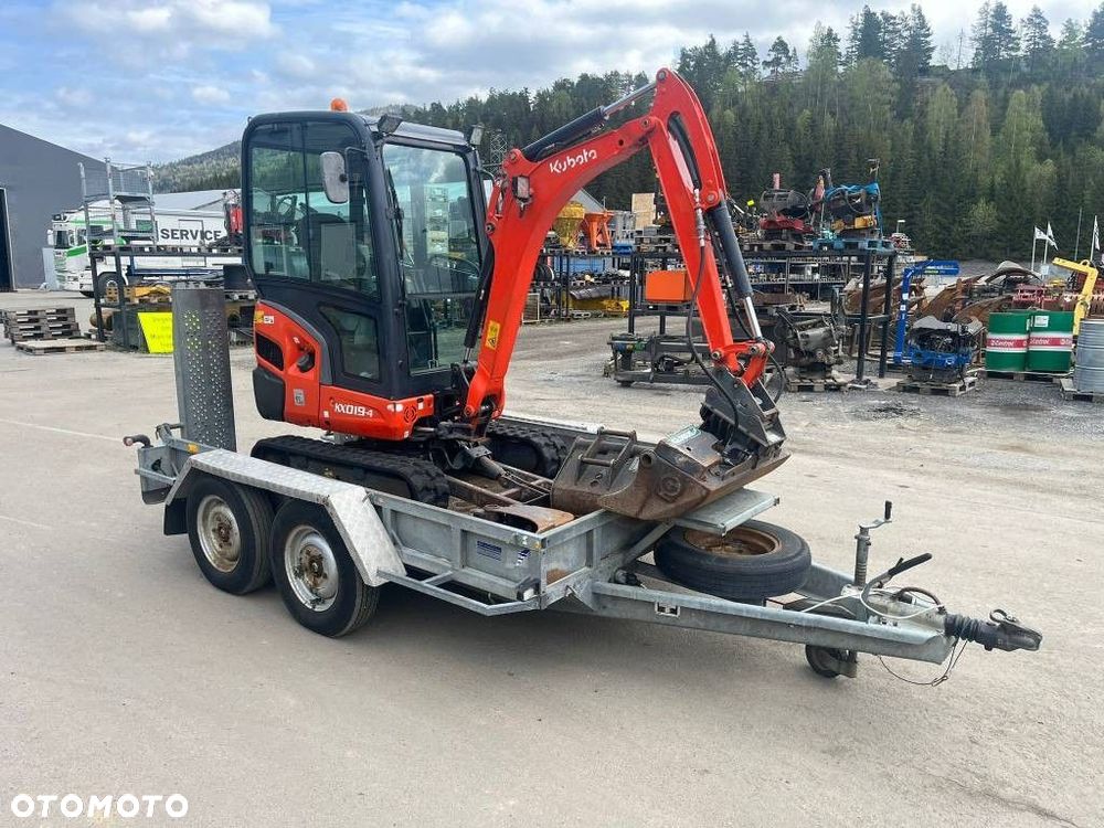 Kubota KX019-4 2016 z przyczepą Ifor Williams - 3