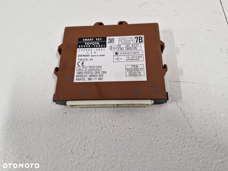 LEXUS CT200 H MODUŁ STEROWNIK SMART KEY 89990-76021 - 1